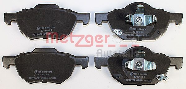 METZGER 1170558 Bremsbelagsatz, Scheibenbremse